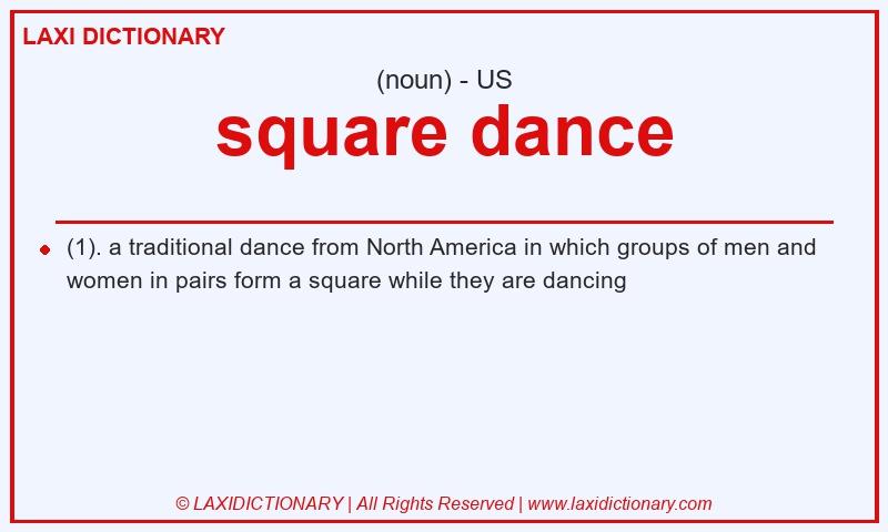 Definition square dance in American English