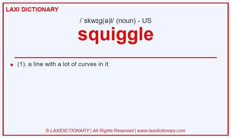 Definition squiggle in American English
