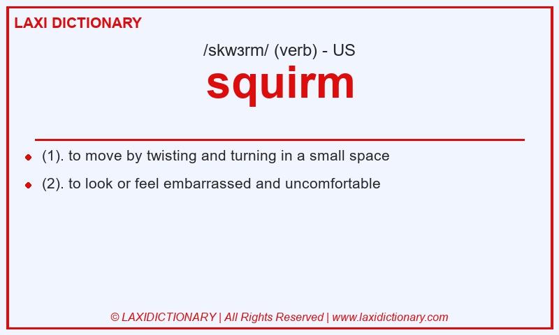 Definition squirm in American English