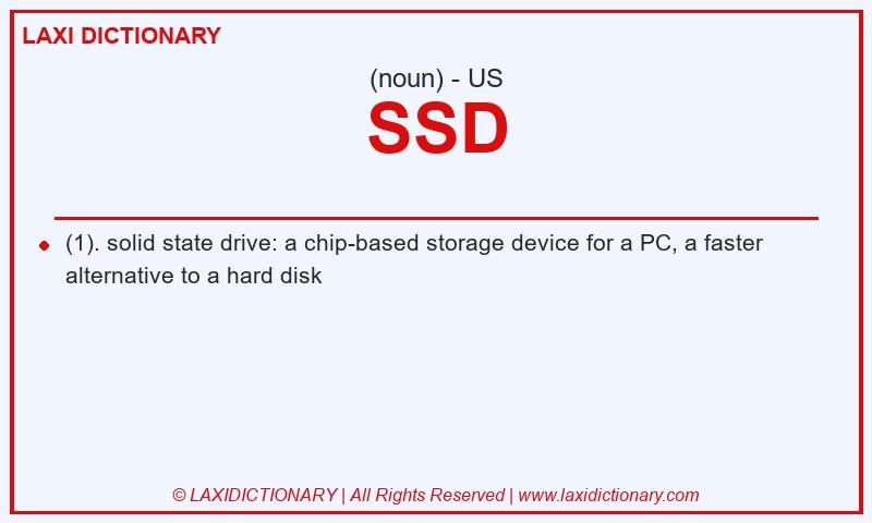 Definition SSD in American English