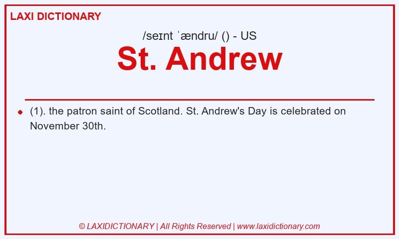Definition St. Andrew in American English