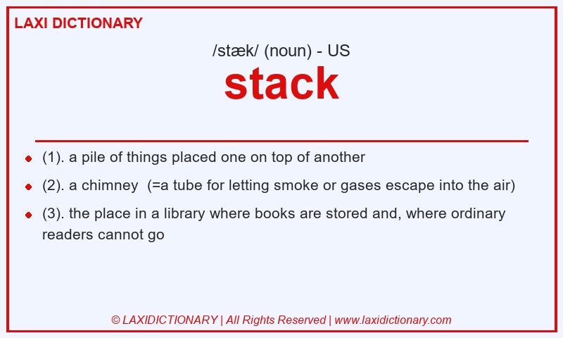 Definition stack in American English