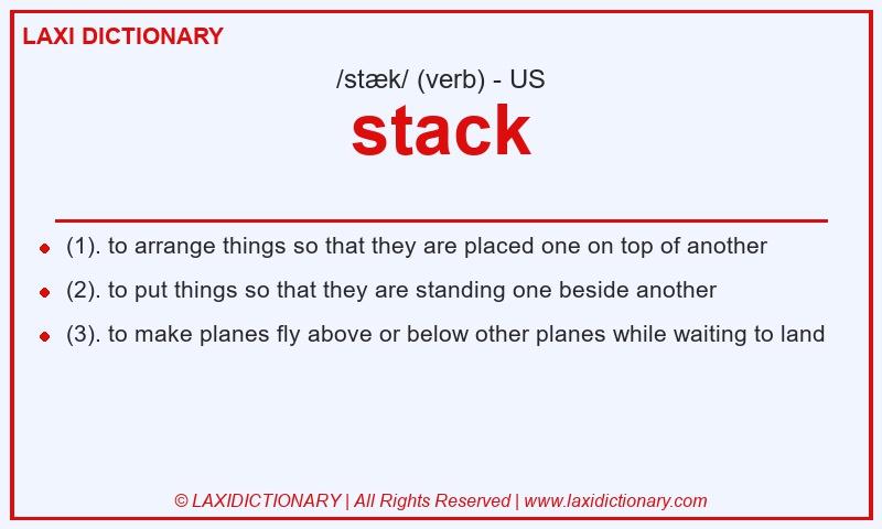 Definition stack in American English