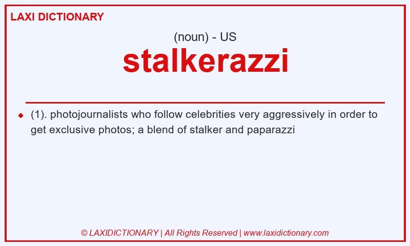 Definition stalkerazzi in American English