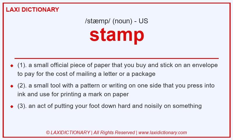Definition stamp in American English