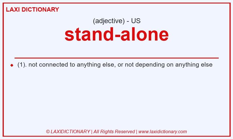 Definition stand-alone in American English