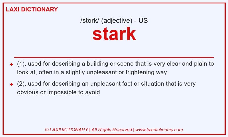 Definition stark in American English