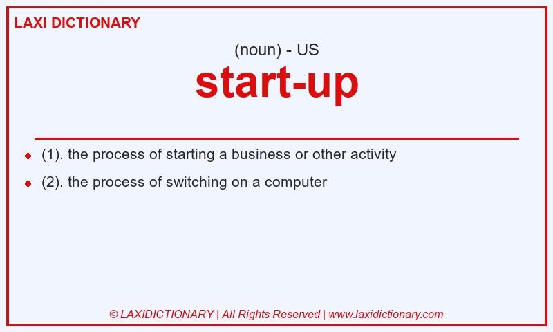 Definition start-up in American English