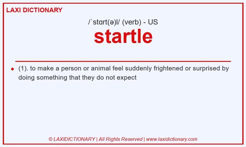 Definition startle in American English