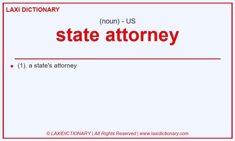 Definition state attorney in American English