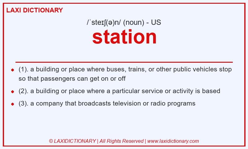 Definition station in American English