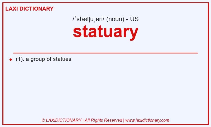 Definition statuary in American English
