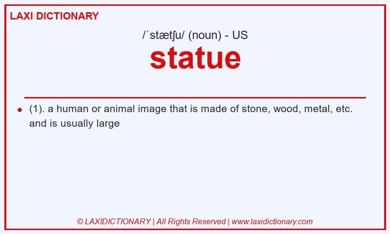 Definition statue in American English