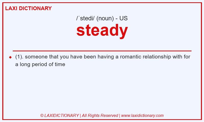 Definition steady in American English