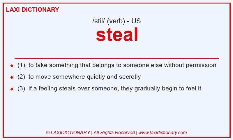 Definition steal in American English