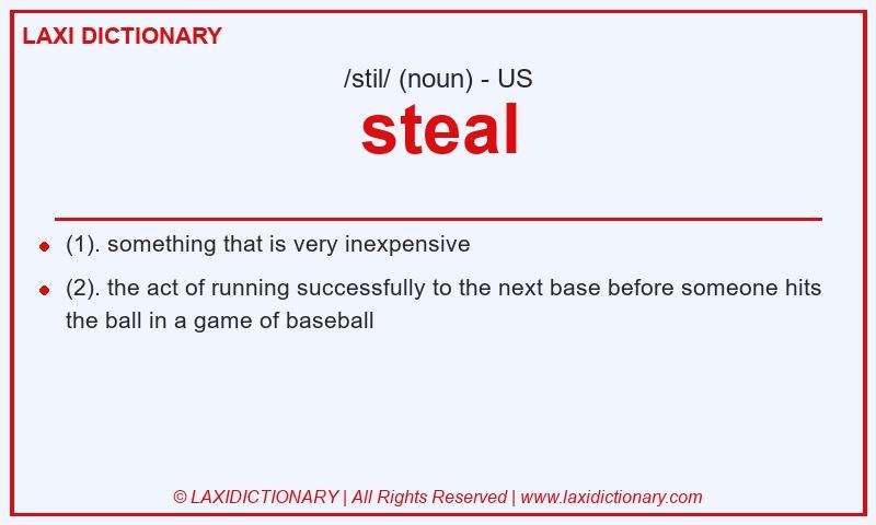 Definition steal in American English