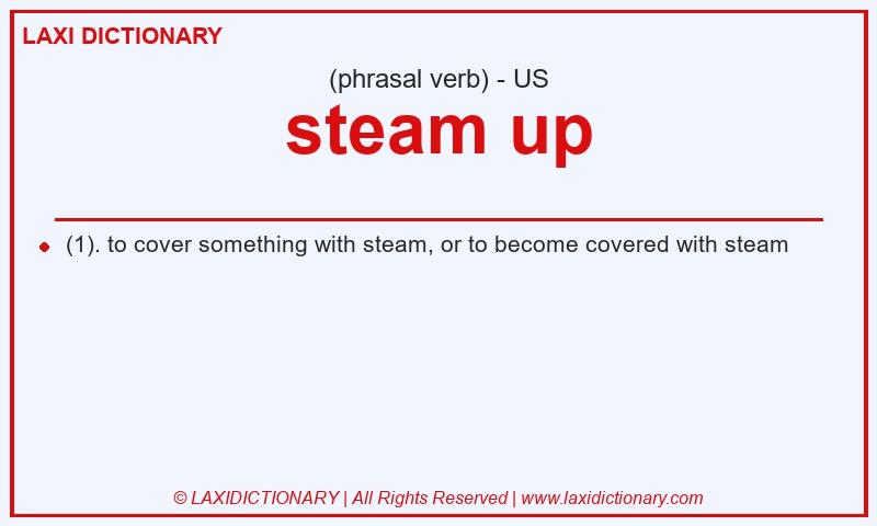 Definition steam up in American English