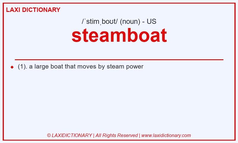 Definition steamboat in American English