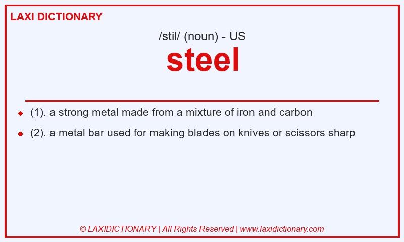 Definition steel in American English
