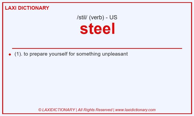Definition steel in American English