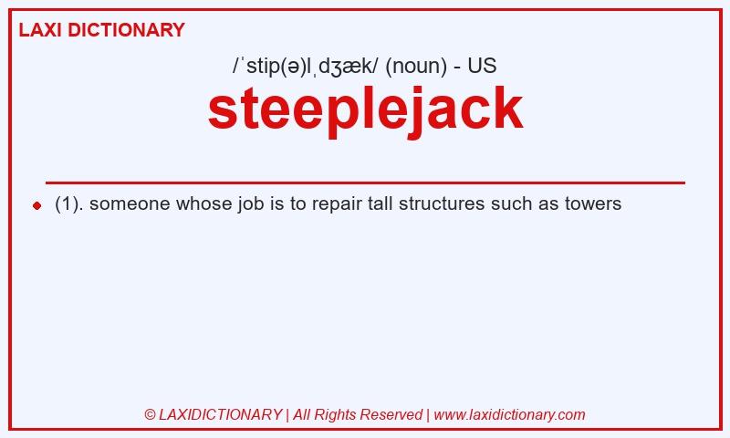 Definition steeplejack in American English