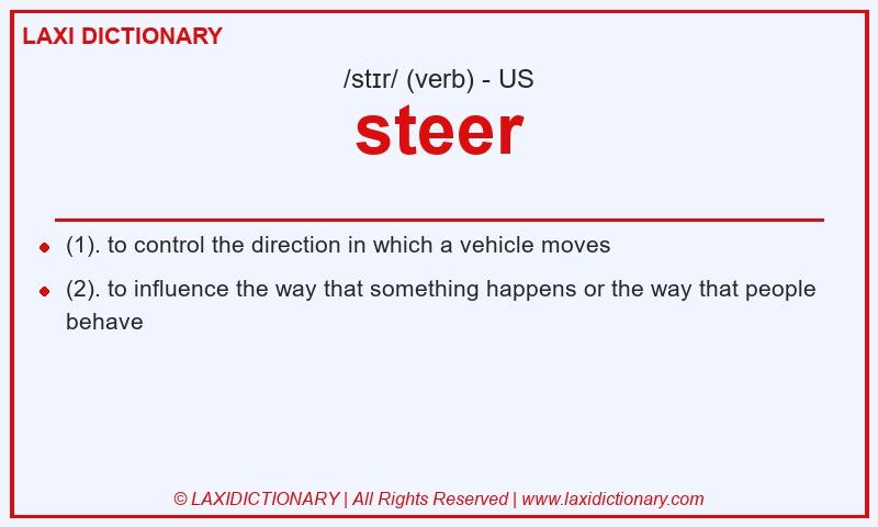 Definition steer in American English