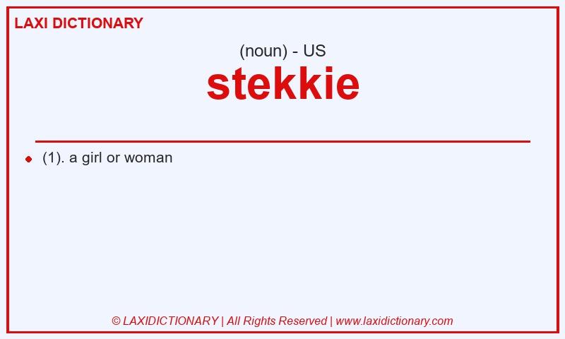 Definition stekkie in American English