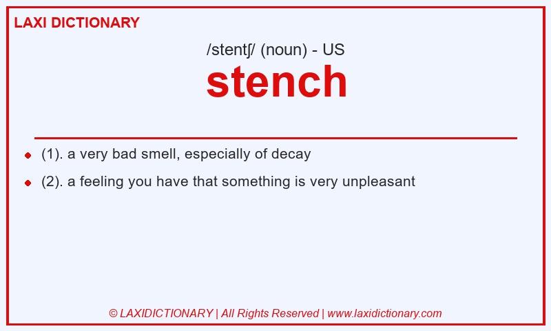 Definition stench in American English