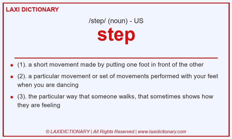 Definition step in American English
