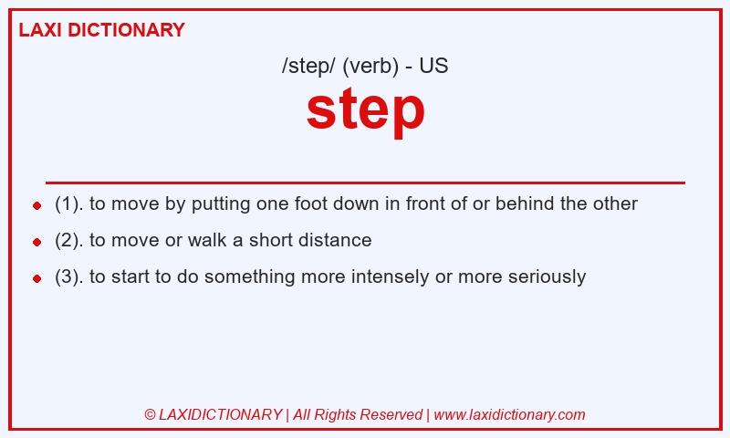 Definition step in American English