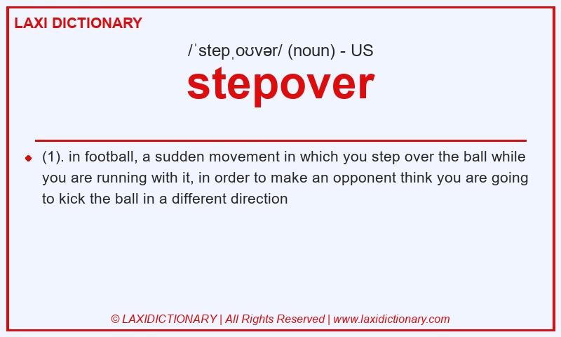 Definition stepover in American English