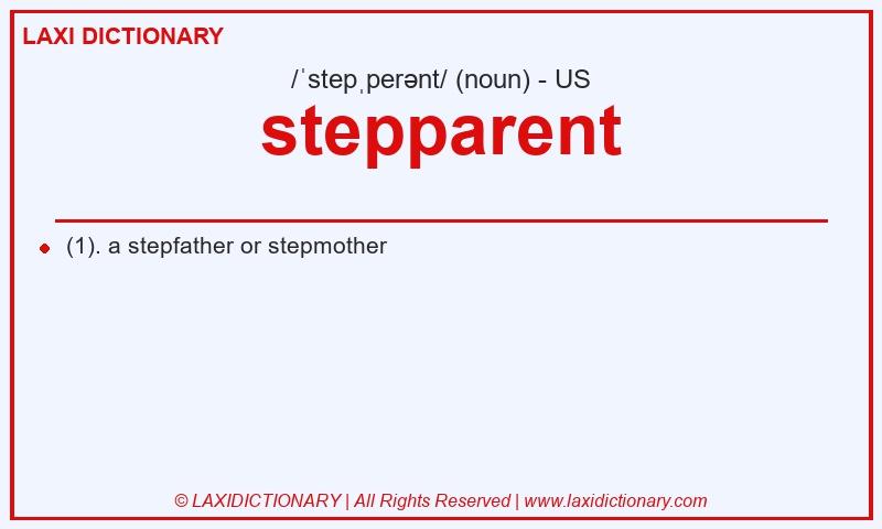 Definition stepparent in American English
