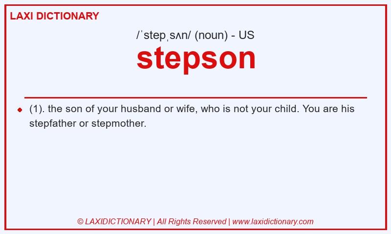 Definition stepson in American English
