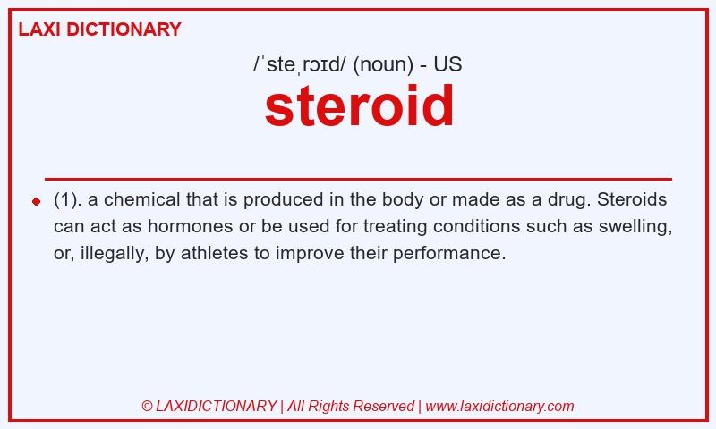 Definition steroid in American English