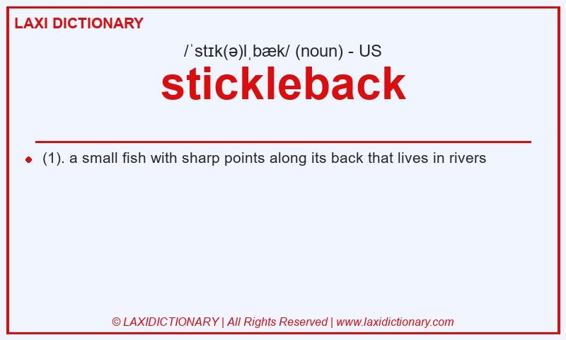 Definition stickleback in American English