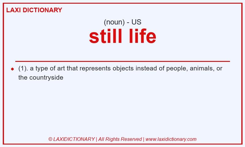 Definition still life in American English