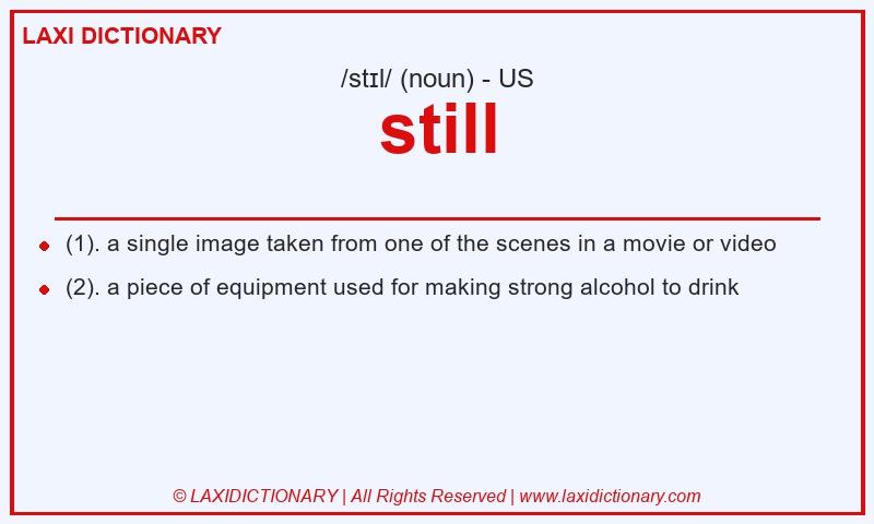 Definition still in American English