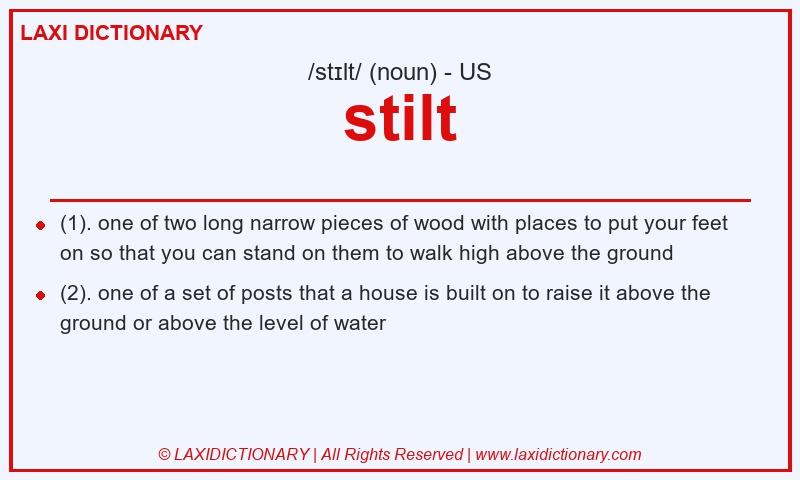 Definition stilt in American English