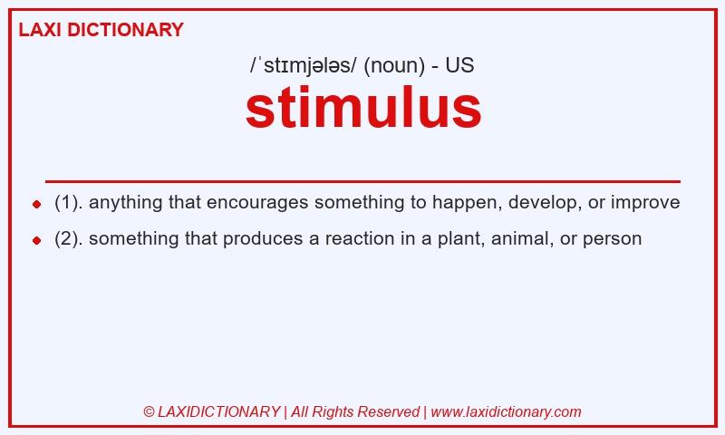 Definition stimulus in American English