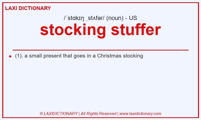 Definition stocking stuffer in American English
