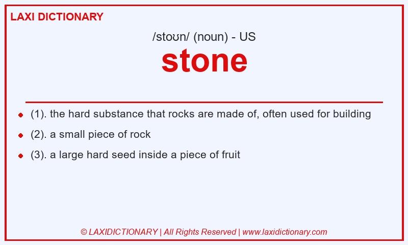 Definition stone in American English