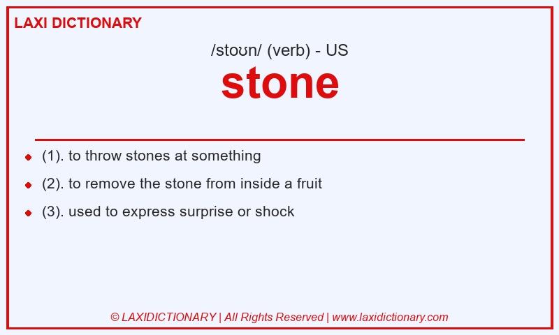 Definition stone in American English