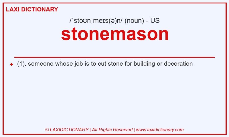 Definition stonemason in American English