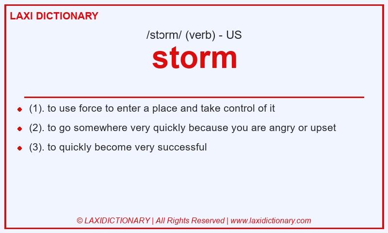 Definition storm in American English