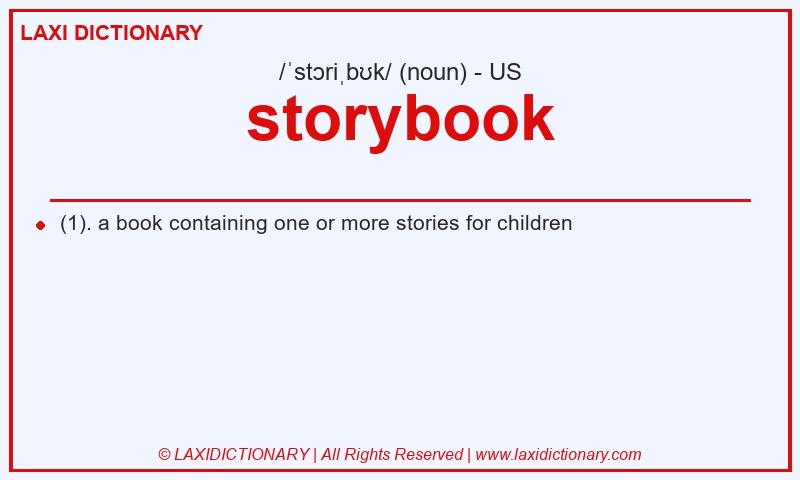 Definition storybook in American English