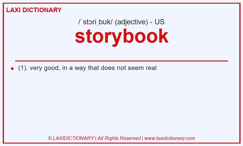 Definition storybook in American English