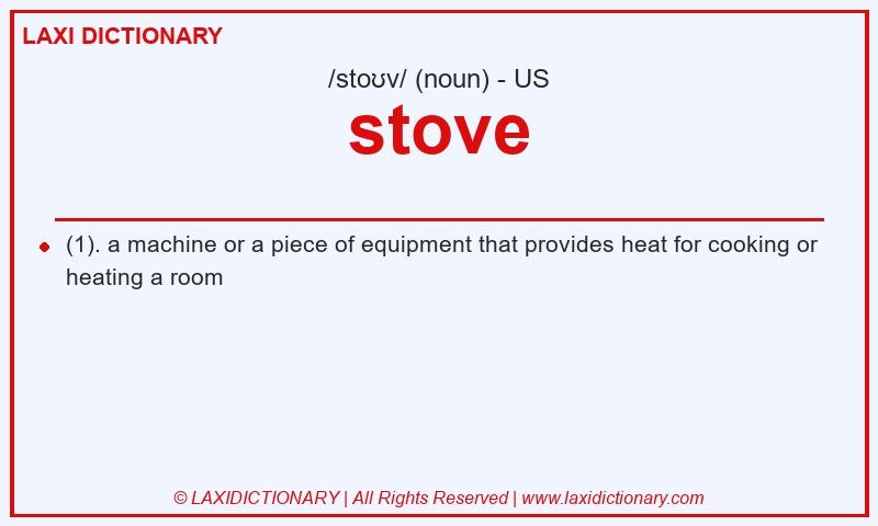 Definition stove in American English