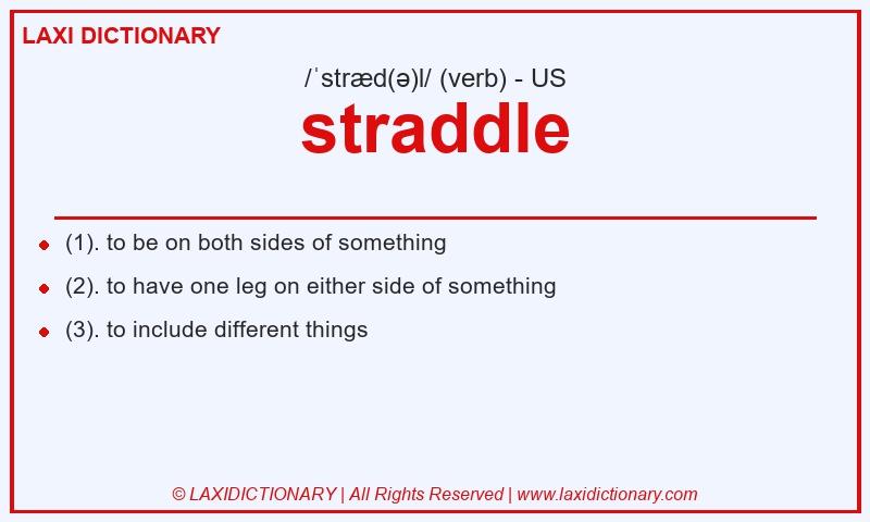 Definition straddle in American English