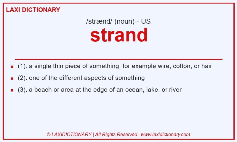 Definition strand in American English