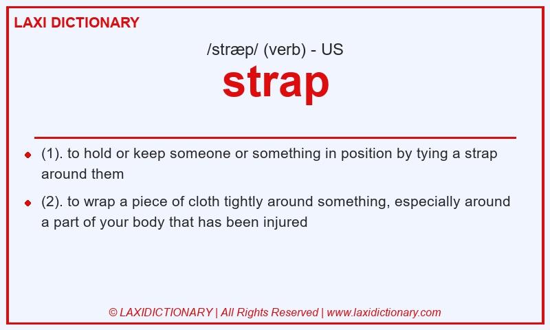 Definition strap in American English